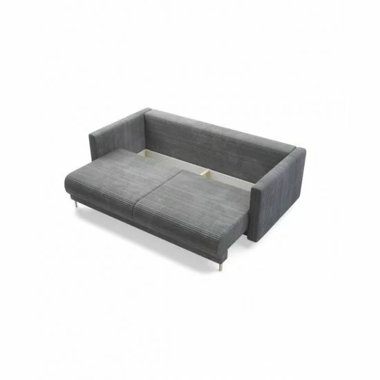 Canapea extensibilă Rico, design modern curbat, tapițerie boucle, 224x114x91 cm, diverse culori picture - 4