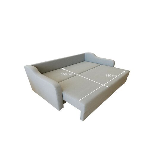 Canapea Royal, 3 locuri, extensibilă cu ladă de depozitare, structură lemn de fag + PAL, arcuri bonell, tapițerie catifea baby face 235x105x80 cm, Culoare personalizabilă picture - 5