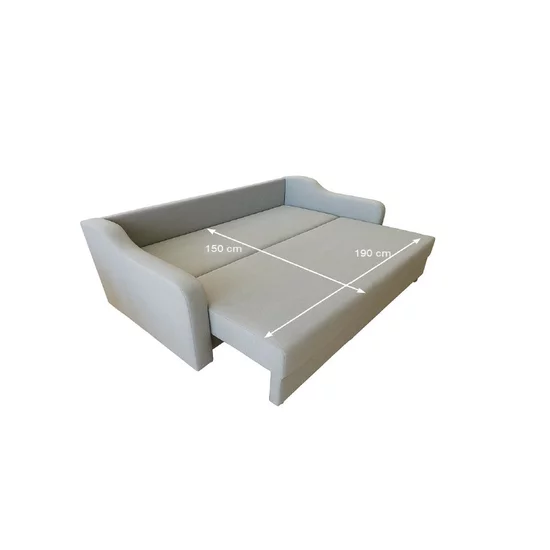 Canapea Royal, 3 locuri, extensibilă cu ladă de depozitare, structură lemn de fag + PAL, arcuri bonell, tapițerie catifea baby face 235x105x80 cm, Culoare personalizabilă picture - 5