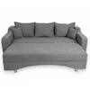 Canapea Royal, 3 locuri, extensibilă cu ladă de depozitare, structură lemn de fag + PAL, arcuri bonell, tapițerie catifea baby face 235x105x80 cm, Culoare personalizabilă picture - 3