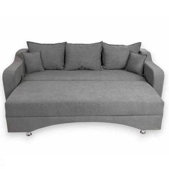Canapea Royal, 3 locuri, extensibilă cu ladă de depozitare, structură lemn de fag + PAL, arcuri bonell, tapițerie catifea baby face 235x105x80 cm, Culoare personalizabilă picture - 3
