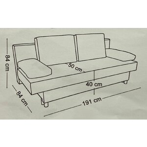 Canapea Sally 191x84x84 picture - 4