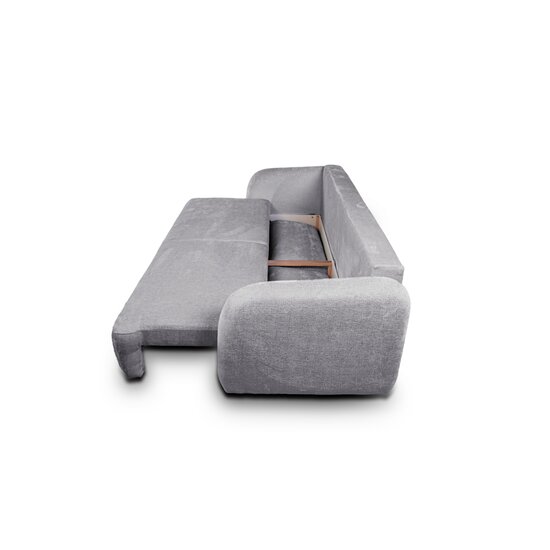 Canapea Extensibilă Santiago Design Modular, Stofă Premium, 237x107x93 cm, Gri Închis picture - 16