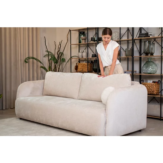 Canapea Extensibilă Santiago Design Modular, Stofă Premium, 237x107x93 cm, Gri Închis picture - 24