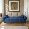 Canapea extensibilă Sara, gri - 225x100 cm, structură lemn masiv, stofă premium picture - 1
