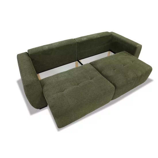 Canapea extensibilă Spike, ladă depozitare și spațiu de dormit 200x150 cm, spumă poliuretanică și arcuri sinusoidale, stofă rezistentă, 252x105x86 cm, personalizabil picture - 2