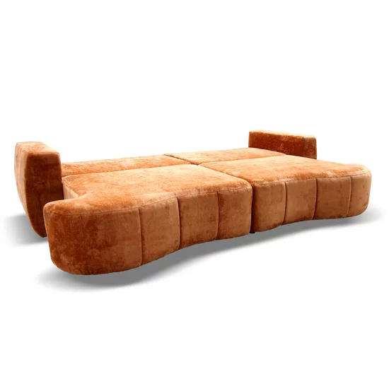 Canapea extensibilă Strada, ladă depozitare și spațiu de dormit 240x155 cm, spumă poliuretanică și arcuri sinusoidale, stofă rezistentă, 292x125x93 cm, personalizabil picture - 8