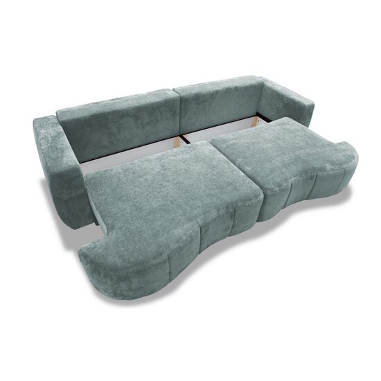 Canapea extensibilă Strada, ladă depozitare și spațiu de dormit 240x155 cm, spumă poliuretanică și arcuri sinusoidale, stofă rezistentă, 292x125x93 cm, personalizabil picture - 10