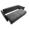 Canapea Vibe, extensibilă cu spațiu de dormit 195x146 cm, structură lemn masiv și PAL, spumă HR și arcuri, stofă kronos 22, 235x104x88 cm, gri picture - 3