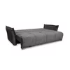 Canapea Vibe, extensibilă cu spațiu de dormit 195x146 cm, structură lemn masiv și PAL, spumă HR și arcuri, stofă kronos 22, 235x104x88 cm, gri picture - 4