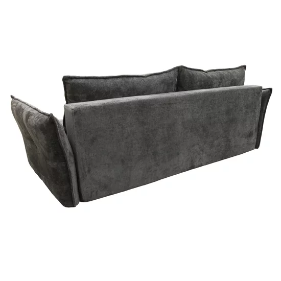Canapea Vibe, extensibilă cu spațiu de dormit 195x146 cm, structură lemn masiv și PAL, spumă HR și arcuri, stofă kronos 22, 235x104x88 cm, gri picture - 6