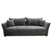 Canapea Vibe, extensibilă cu spațiu de dormit 195x146 cm, structură lemn masiv și PAL, spumă HR și arcuri, stofă kronos 22, 235x104x88 cm, gri picture - 1
