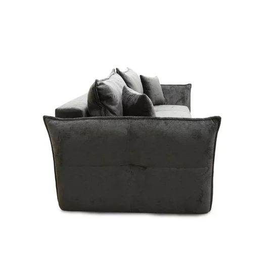 Canapea Vibe, extensibilă cu spațiu de dormit 195x146 cm, structură lemn masiv și PAL, spumă HR și arcuri, stofă kronos 22, 235x104x88 cm, gri picture - 5