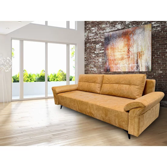 Canapea extensibilă Vivo,  culoare personalizabila - 245x100 cm, design modern cu tetiere opționale și ladă de depozitare, structură din fag masiv picture - 3