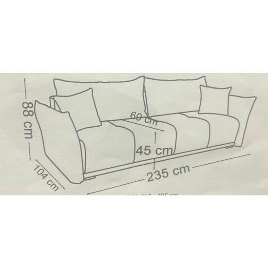 Canapea Extensibila Zen 235x104x90 cm picture - 4