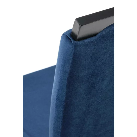 Scaun Clarion 2 tapițat, spătar înalt, cadru solid, 42x58x97 cm, albastru picture - 7