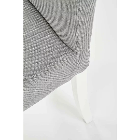 Scaun Clarion, tapițerie confortabilă, PAL + lemn, 42x58x97 cm, gri/alb picture - 6