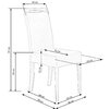 Scaun Clarion Gri / Stejar 42x58x97 cm picture - 7