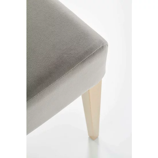 Scaun Clarion, design elegant, PAL + lemn, 42x58x97 cm, gri/stejar picture - 6