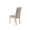 Scaun Clarion, design elegant, PAL + lemn, 42x58x97 cm, gri/stejar picture - 3