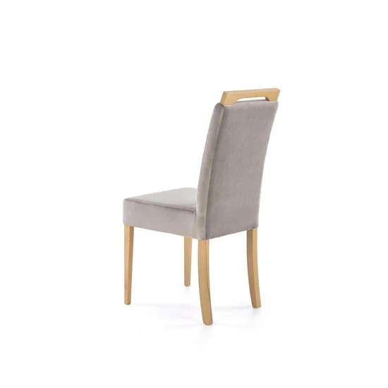 Scaun Clarion, design elegant, PAL + lemn, 42x58x97 cm, gri/stejar picture - 3