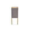 Scaun Clarion, design elegant, PAL + lemn, 42x58x97 cm, gri/stejar picture - 4