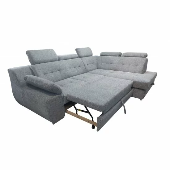 Colțar Abriamo extensibil, tetiere reglabile, ladă depozitare, cadru fag, 277x199 cm, culoare personalizată picture - 6