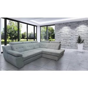 Colțar Abriamo extensibil, tetiere reglabile, ladă depozitare, cadru fag, 277x199 cm, culoare personalizată