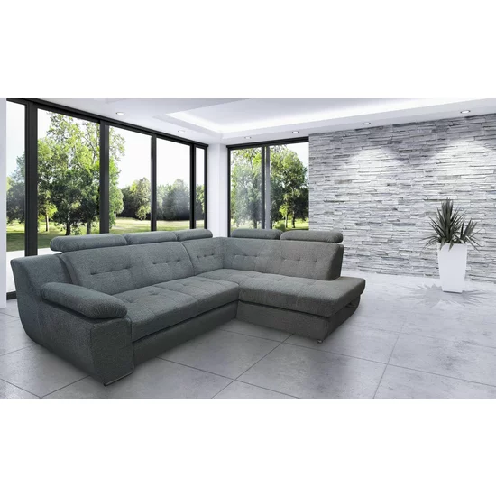 Colțar Abriamo extensibil, tetiere reglabile, ladă depozitare, cadru fag, 277x199 cm, culoare personalizată picture - 3