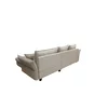 Colțar Acero, extensibil cu ladă depozitare și 4 perne incluse, structură lemn masiv și PAL, stofă premium, 275x174x89 cm, bej picture - 7