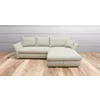 Colțar Acero, extensibil cu ladă depozitare și 4 perne incluse, structură lemn masiv și PAL, stofă premium, 275x174x89 cm, bej picture - 2