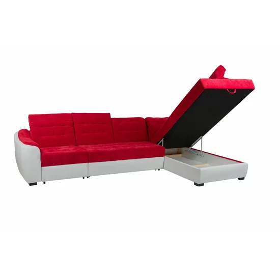 Colțar extensibil Antonio Mare, cu tetiere reglabile și ladă depozitare, 325x193 cm, culoare la alegere picture - 3