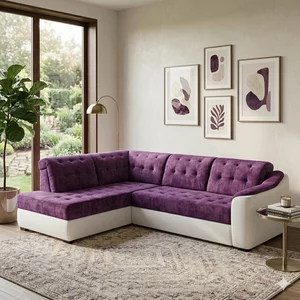 Colțar extensibil Antonio Mic, culoare personalizabila - 257x193 cm, cu tetiere reglabile și ladă depozitare