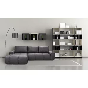 Colțar Atlantic extensibil, cu ladă de depozitare și arcuri independente, 306x224x92 cm