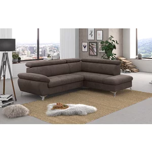 Colțar Asti, extensibil cu spațiu de depozitare, tetiere reglabile, ramă din lemn, 256x207 cm, culoare personalizată