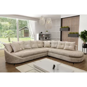 Colțar Axel, extensibil cu ladă depozitare și spațiu de dormit 190x125 cm, spumă poliuretanică și arcuri, 291x250x87 cm, personalizabil