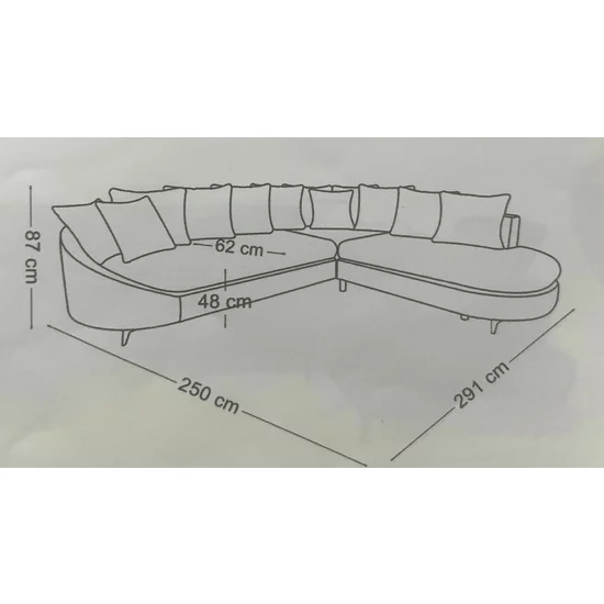 Colțar Axel, extensibil cu ladă depozitare și spațiu de dormit 190x125 cm, spumă poliuretanică și arcuri, 291x250x87 cm, personalizabil picture - 4