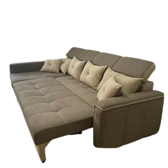 Colțar Paris Tip 2 extensibil, culoare personalizabila - 320x168 cm, cu tetiere reglabile, ladă de depozitare și saltea micro pocket picture - 4
