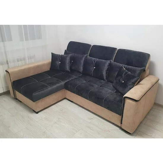 Colțar Paris Tip 1 extensibil,  culoare personalizabila - 240x165 cm, cu ladă de depozitare, saltea memory foam și micro pocket, structură din fag picture - 13