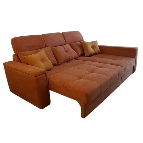 Colțar Paris Tip 1 extensibil,  culoare personalizabila - 240x165 cm, cu ladă de depozitare, saltea memory foam și micro pocket, structură din fag picture - 10