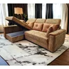 Colțar Paris Tip 1 extensibil,  culoare personalizabila - 240x165 cm, cu ladă de depozitare, saltea memory foam și micro pocket, structură din fag picture - 3