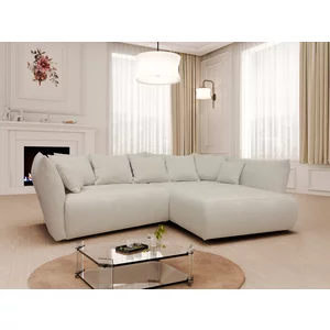 Colțar extensibil Bayo, ladă depozitare, spumă poliuretanică + arcuri sinusoidale, structură din lemn, tapițat cu stofă rezistentă, 302x187x89 cm, personalizabil