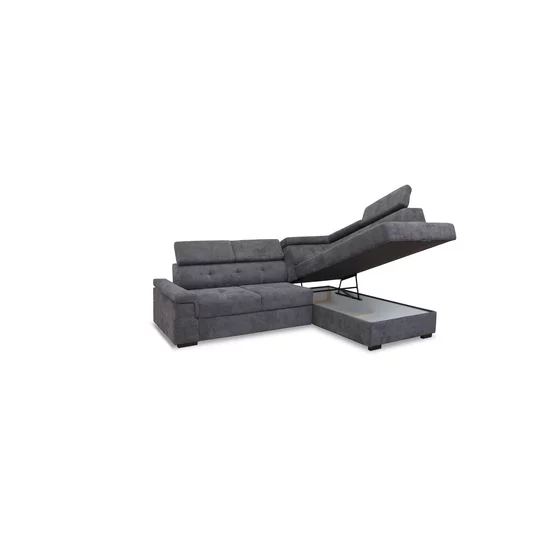 Colțar extensibil Bonika, ladă depozitare, spumă poliuretanică + arcuri sinusoidale, structură din lemn, tapițat cu stofă rezistentă, 284x204x108 cm, personalizabil picture - 2