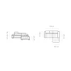 Coltar CAMPO MINI, 276X178X101 cm, materiale personalizabile, gama Premium, cu reglaj electric si tetiere reglabile picture - 2