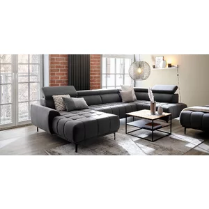 Colțar Cancun, extensibil și confortabil, spumă poliuretanică și arcuri, 341x189x103 cm, personalizabil