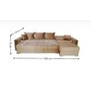 Coltar Claudia  XXL Extensibil 310x175 cm Culoare Personalizata picture - 8