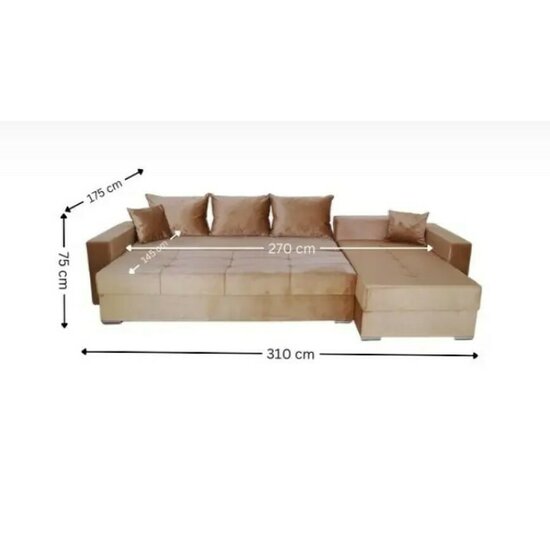 Coltar Claudia  XXL Extensibil 310x175 cm Culoare Personalizata picture - 8