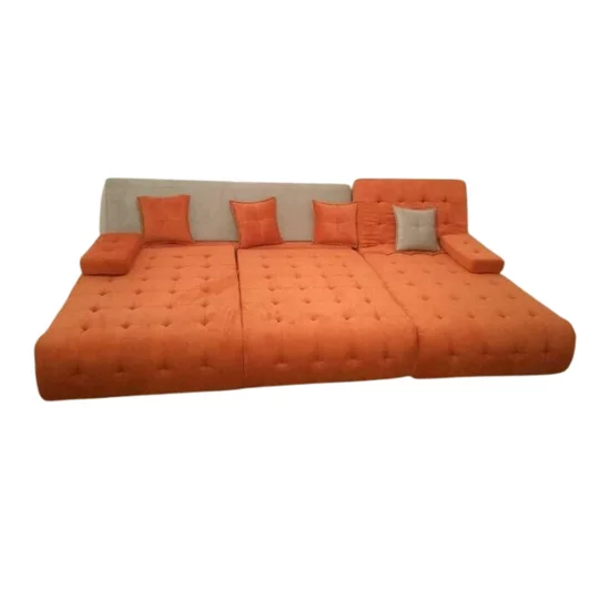 Colțar Cairo, albastru - 300x190 cm ,extensibil, ladă depozitare, tapițerie stofă premium, suprafață dormit mare picture - 10