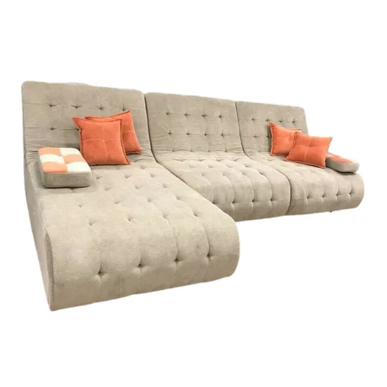 Colțar Cairo, albastru - 300x190 cm ,extensibil, ladă depozitare, tapițerie stofă premium, suprafață dormit mare picture - 11