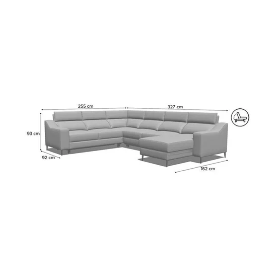 Coltar cu insulă Malibu U, spațiu generos, tapițerie premium, 145/88/93 cm, culoare personalizată picture - 6